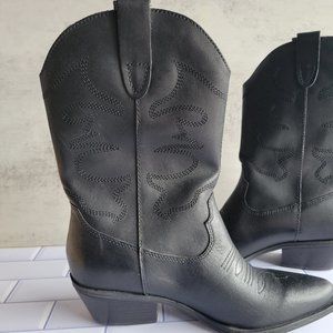 Steve Madden Genuine Leather Cowboy Boots